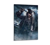 Movie Pirates of The Caribbean Dead Men Tell No Tales Poster Poster Decorative Painting Canvas Wall Posters And Art Picture Print Modern Family Bedroom Decor Posters 08x12inch(20x30cm)