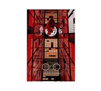 Movie Poster 2001 A Space Odyssey Science Fiction Movie 4 Canvas Poster Bedroom Decor Landscape Office Room Decor Gift 12x18inch(30x45cm)