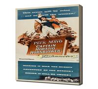 Movie Poster Captain Horatio Hornblower 03 - Canvas Print On A Wooden Frame - Perfect Picture For Wall Decoration