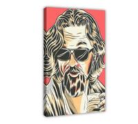 Movie Poster Comedy Crime Film The Big Lebowski 2 Canvas Poster Bedroom Decor Landscape Office Room Decor Gift 20x30inch(50x75cm)