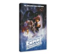 Movie Poster Star Posters Wars Episode V The Empire Strikes Back Science Fiction Adventure Film 2 Canvas Poster Bedroom Decor Landscape Office Room Decor Gift 16x24inch(40x60cm)