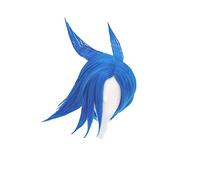 Movie PROMARE Burning Rescue Galo Thymos Cosplay Wig Short Blue Heat Resistant Hair Wig ( Need Styled With Yourself) + Wig Cap