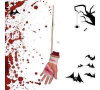 Movie Prop Body Parts - Realistic Bloody Body Parts, Halloween Prank Decorations Hanging Scary Fake Human Parts, For Holidays, Patio, Haunted House, Lawn Party, Carnival, Garden