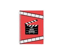Movie Review A5 Wirebound Notebook - Space for 100 Films - Perfect for Movie Lovers - Keep Track of All Your Thoughts
