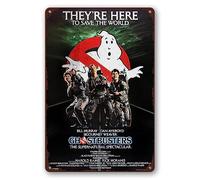 Movie Series Vintage Retro Tin Sign- Ghostbusters Movie Poster Tin Metal Sign Garage, Bar, Cinema, Living Room, Bedroom, Decorative Metal Retro Sign Plaque 8×12 Inch