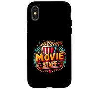 Movie Staff Party Night Behind The Scene Awesomeness Popcorn Case for iPhone X/XS