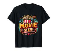 Movie Staff Party Night Behind The Scene Awesomeness Popcorn T-Shirt