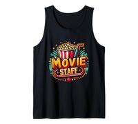 Movie Staff Party Night Behind The Scene Awesomeness Popcorn Tank Top