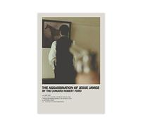 Movie The Assassination of Jesse James by The Coward Robert Ford Canvas Poster Bedroom Decor Sports Landscape Office Room Decor Gift Unframe-style 24x36inch(60x90cm)