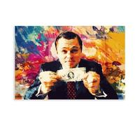 Movie The Wolf of Wall Street Poster 8 Canvas Poster Bedroom Decor Sports Landscape Office Room Decor Gift Unframe-style 24x36inch(60x90cm)