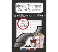 Movie Themed Word Search Puzzle Book: Word searches with easy to read book about movies, adventure, film, and cinema. 6x9 inches, 110 pgs, 50+ puzzles....gift for vacations, holidays, and free times.