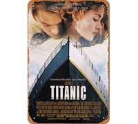 Movie Titanic Poster Retro Metal Sign Vintage TIN Sign for Plaque Cafe Bar Home Wall Decor Art Sign Gift 12 X 8 inch