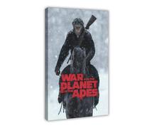 Movie War for The Planet of The Apes Canvas Poster Bedroom Decor Sports Landscape Office Room Decor Gift Frame-style 12x18inch(30x45cm)