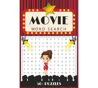 Movie Word Search Puzzle Book: Word Searches with Easy to Read Print about Movies, Film, Hollywood, and More. | 6x9 inches, 111 pages | 50+ Puzzles | Great Gift for Vacations, Holidays and Spare Time