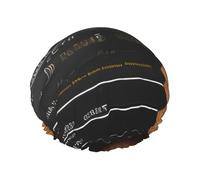 Movies Clapperboard Pattern Print Elastic And Reusable Hair Bath Caps Double Waterproof Layers Bathing Hat