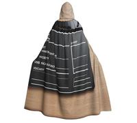 Movies Clapperboard Print Unisex Adult Hooded Comfortable Cloak Cosplay Costume Halloween Christmas Carnival