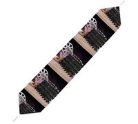 Movies Clapperboard Table Runner for Dining Table, Short Plush Runners Washable & Durable Tablerunner Modern Home Decor for Wedding, Kitchen, Holiday 229*33cm