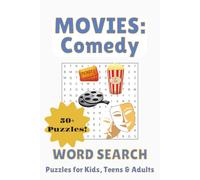 Movies: Comedy Word Search Puzzle Book: With Easy to Read Print about Classic Comedies, Slapstick Humor, Laugh Out Loud Moments and More | 6x9 inches, ... Gift for Vacations, Holidays, and Free Times
