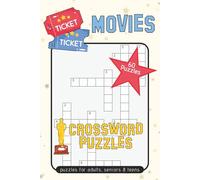 Movies Crossword Puzzle Book: Crossword Puzzles with Easy to Read Print about Movies, Hollywood, Movie Genres and More | 6x9 inches | 120+ pages | 60 ... Gift for Vacations, Holidays, and Relaxation