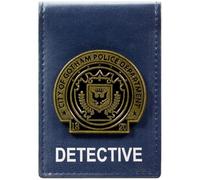 Movies The Dark Knight Gotham P.D Id Badge Wallet Bi-Fold ID & Card Holder, Blue