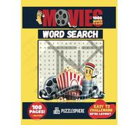 Movies Word Search: 1000 Words to Search | 100 Puzzles with Solutions | Easy to Challenging | Fun for Movie Lovers: A 100-Page Movie-Themed Word ... | 20x20 Grid Layout | Great for All Ages