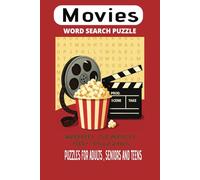 Movies Word Search: Easy to Read Movie Themed Words, 6x9 inches, 110 Pages, 50+ Puzzles with Solutions, Ranging from Easy to Challenging, Fun for All ... Perfect Gift for Vacations, Holidays and Fun