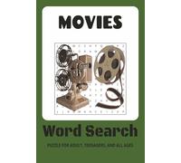 Movies Word Search Puzzle Book: Easy to Read Print | 6 x 9 inches, 144 pages | 70+ puzzles - Gift for Vacations, Holidays, and Relaxing Times