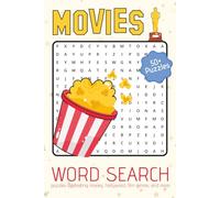 Movies Word Search Puzzle Book: Word Searches with Easy to Read Print about Movies, Hollywood, Film Genres, and More | 6x9 inches | 110+ pages | 50+ ... for Celebrations, Vacations, and Calm Times