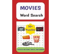 Movies Word Search: Word Search Puzzle Book with Various Movie Titles | 6x9 inches, 110 pages, 50+ Puzzles... Gift for Movie and Film Enthusiasts