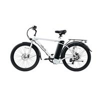 MOVIN 26" White Electric Bike for Adults 250W Rear Motor 36V12.5Ah Battery Hybrid E Bike with 7-Speed, LED Display, Disc Brakes, Pedal Assist Electric Bicycle - UK Legal - EB017S26B