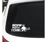 Movin' as Fast as I Can Tortoise Decal Vinyl Sticker Funny for Car Truck Window Bumper 2Packs