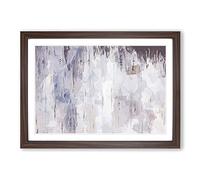 Moving Away in Abstract Framed Print | A2 Walnut Framed Wall Art | Ready to Hang | Abstract Fantasy Picture | Living Room Bedroom Lounge Office