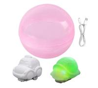 Moving Ball Cat Toy,Rechargeable Cat Toy Ball with Light and Music - Fun Smart Game for Indoor Play Chasing Chew Entertainment Boredom Relief