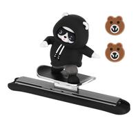 Moving Bear Car Dashboard Ornament with Skateboard for Interior Decor
