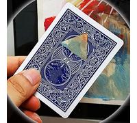 Moving Black Hole to Triangle Magic Tricks Moving Hole Shape Change Card Magic Close-up Illusions Gimmicks Mentalism Props(blue back)