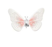Moving butterfly air circulation clip, 2 cute butterfly car ornaments, designed for women(White,Aromatherapy)