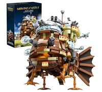 Moving Castle Building Blocks Set - 1513PCS Anime Fantasy Castle Bricks Kit, Steampunk House Model, Street View, Home Office Decor, STEM Toy, Creative Gift for Man, Woman