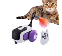 Moving Cat Toy | Intelligent Interactive Toys for Cats with Feathers - Automatic Cat Exercise Toys, Cat Enrichment Toy For Most D