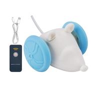 Moving Cat Toy - Mice with Sound & Light - Automatic USB Rechargeable Interactive Play, Kitten Fun Toy with Obstacle Avoidance for Home Exercise, Cat Fitness