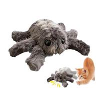 Moving Cat Toy | Motion Activation Rechargeable Plush Spider | Cat Exercise Toys - for Bedroom Home After Meal Alone Time Apartment Play Area