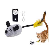 Moving Cat Toy - Remote Control Interactive, Mice Toy, Squeaky Automatic Hunting, Stimulation Device | Electronic Pet Plaything For Indoor Cats Feline Hunting Instincts Exercise Fun Playtime Activity