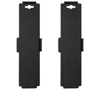 Moving Dollies Trolleys with 4 Wheels 2 pcs 170 Kg Black Polypropylene vidaXL