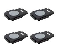 Moving dolly 4pcs Black PP 14x10.5x2.5cm Anti-Slip 8 Wheels 150kg Capacity Home