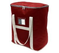 Moving Duffel Storage Bags,50L Tote Bag with Zips, Waterproof Oxford Moving Bags,Heavy Duty Packing Bag Organiser Storage for Clothes Bedding Duvet Quilt Blankets Organizer Travelling Camping(Red)