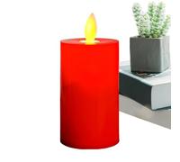 Moving Flame Flameless Candles Red | Red Battery Power Flickering Candle | Fake Candles, LED, Table Decoration, Home Decoration