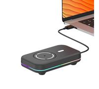 Moving for Computer, Turn on Mice, Prevent Mobile Mice LED Screen Computer Lock with Light | Office Device, Table Accessories