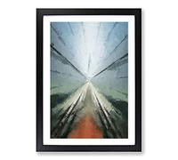 Moving Forward in Abstract Framed Print | A2 Black Framed Wall Art | Ready to Hang | Abstract Fantasy Picture | Living Room Bedroom Lounge Office