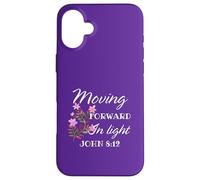 MOVING FORWARD IN LIGHT For Women Bible Verse Case for iPhone 16 Plus