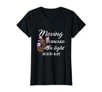 Moving Forward in Light for Women Bible Verse T-Shirt
