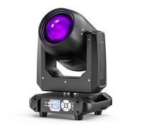 Moving Head Beam Stage Light 200W, RGBW LED Party Light with Electronic Focus 14 Patterns 10 Colors DMX512 Professional Lighting Effects 18 Prisms for Party Stages Disco Halloween